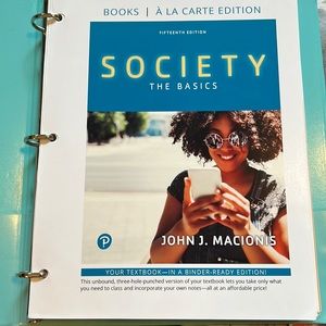 Society The Basics 15th Edition Looseleaf Textbook